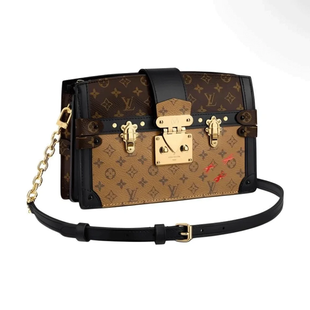 Louis Vuitton LV Trunk Clutch Box Bag Clutch Shoulder Crossbody Bag