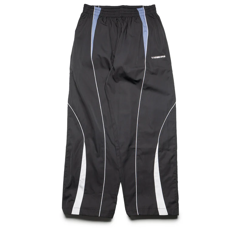 A Bathing Ape Logo Nylon Track Pants - Black