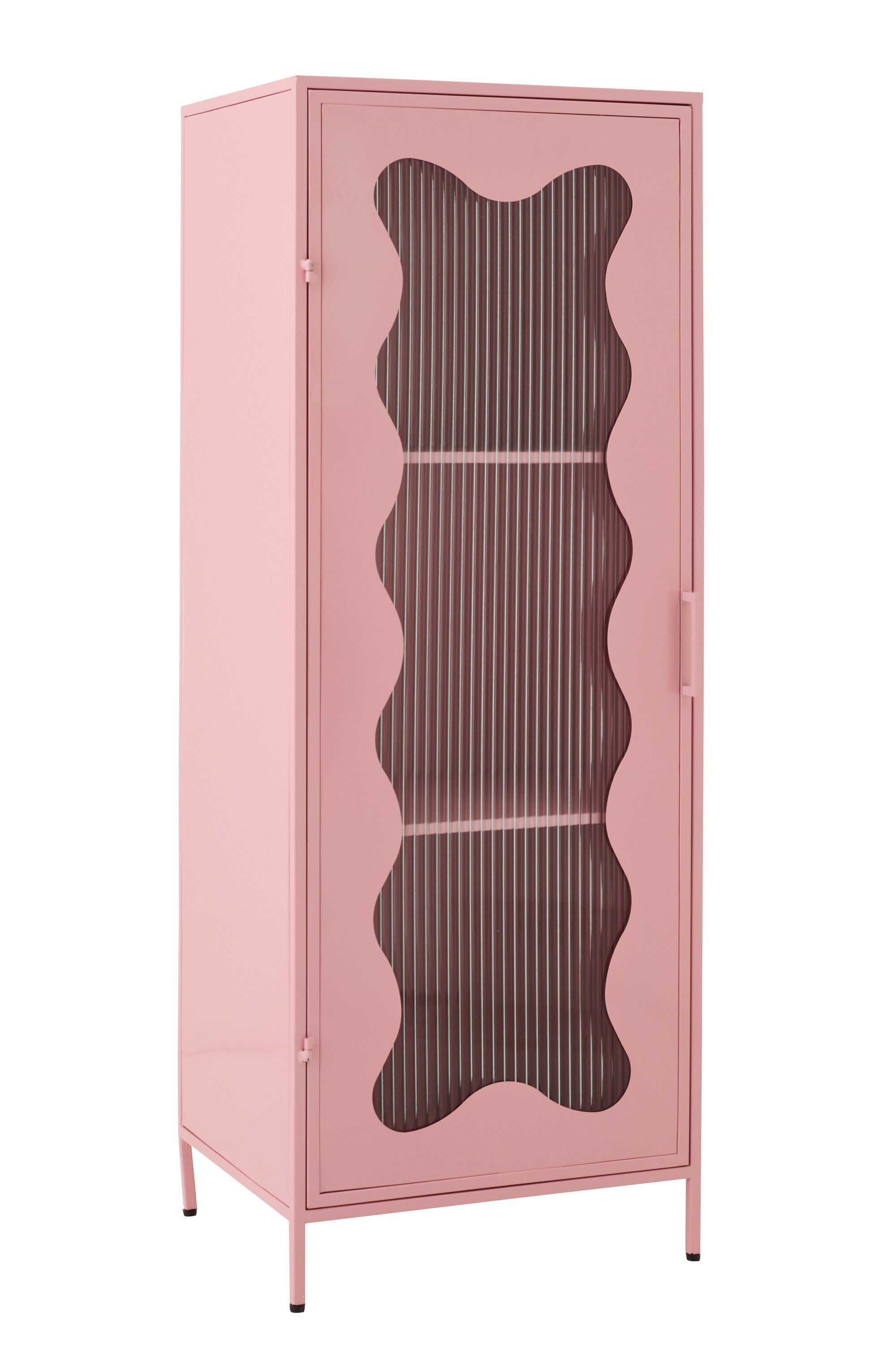 J-Line kast Golf - ijzer/glas - lichtroze