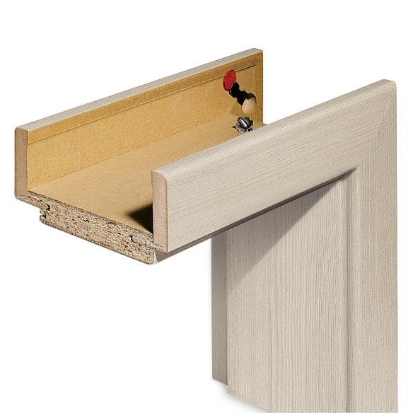 Zarge, CPL Lärche cashmere, Rundkante, 61 x 198.5 x 12 cm, rechts