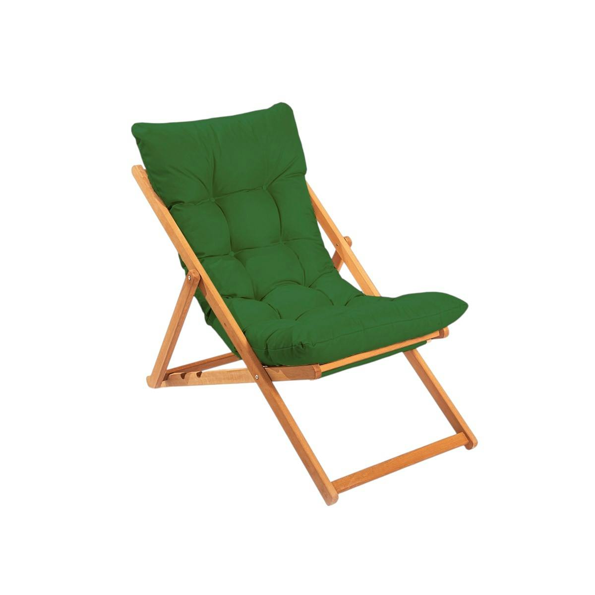 Chilienne verte confort - pliante, inclinable SORA