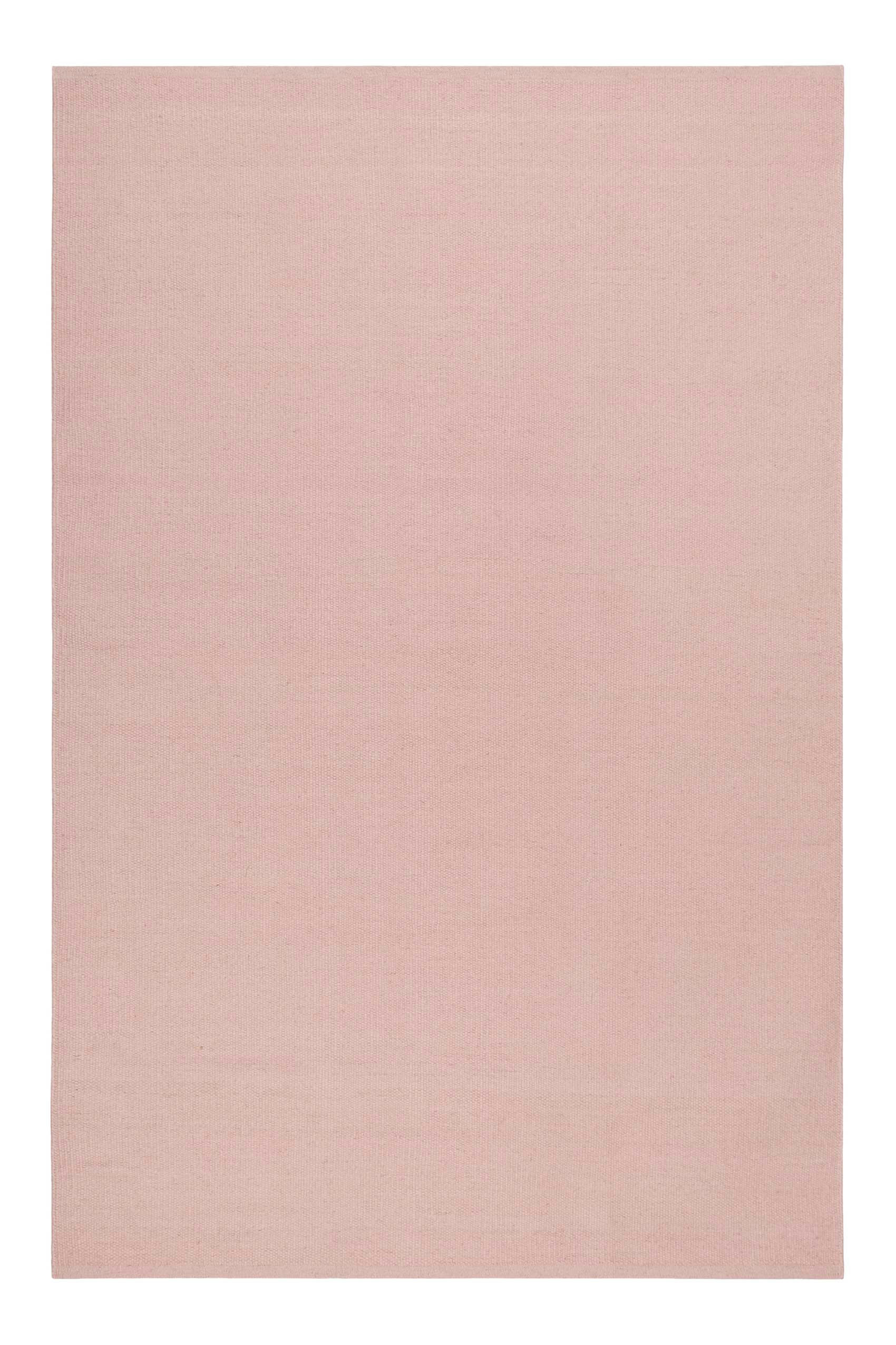 MAYA KELIM - Tapis tissé main pure laine vierge rose 130x190
