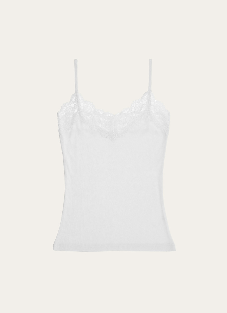 DÉBARDEUR DENTELLE CORAIL