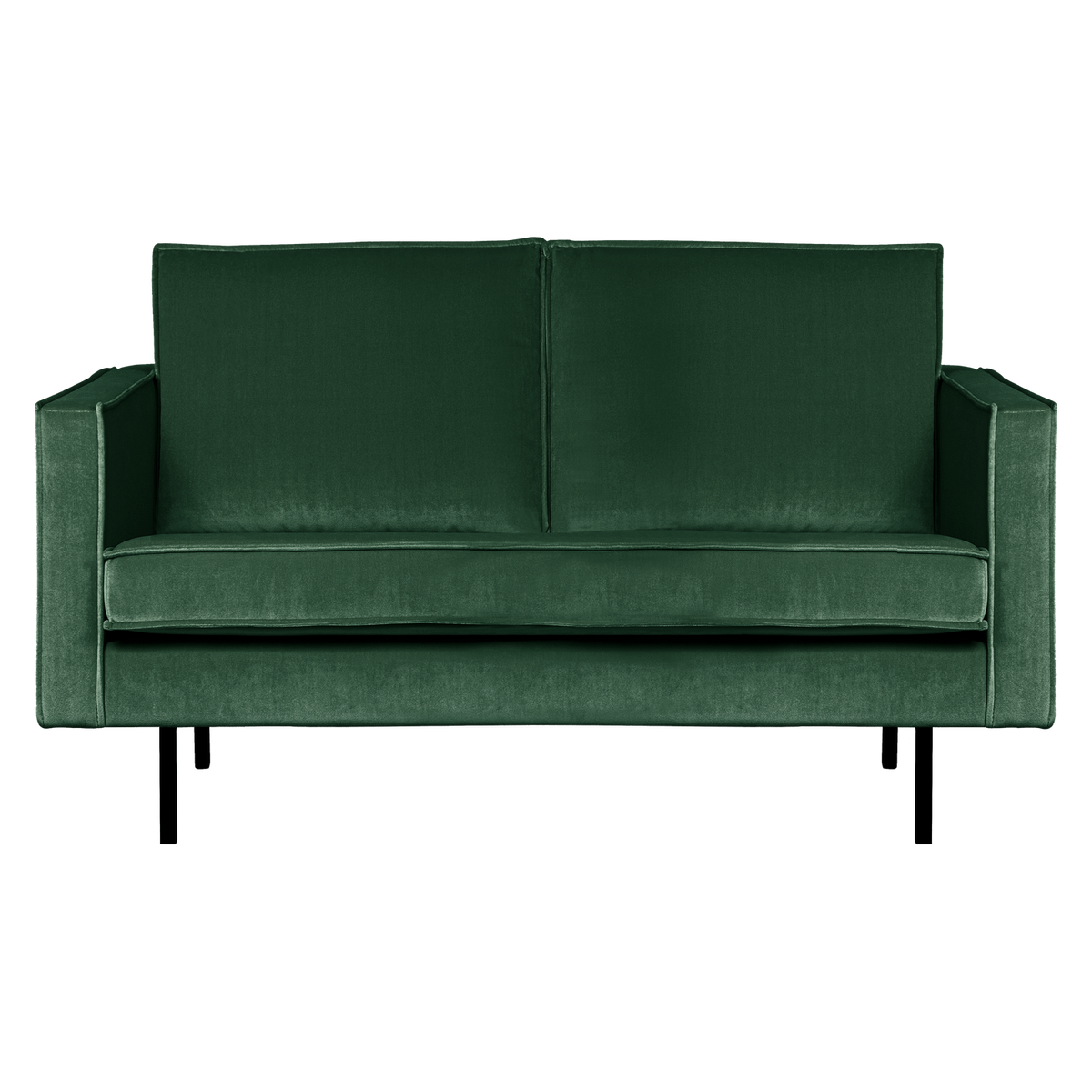 WOOOD 2-zits bank Rodeo - Velvet - Bosgroen - 85x150x86
