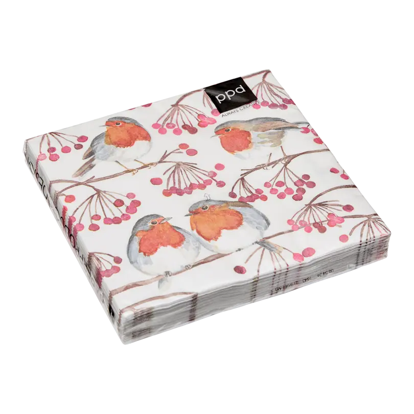 Papierserviette 20er-Set Birds&Berries