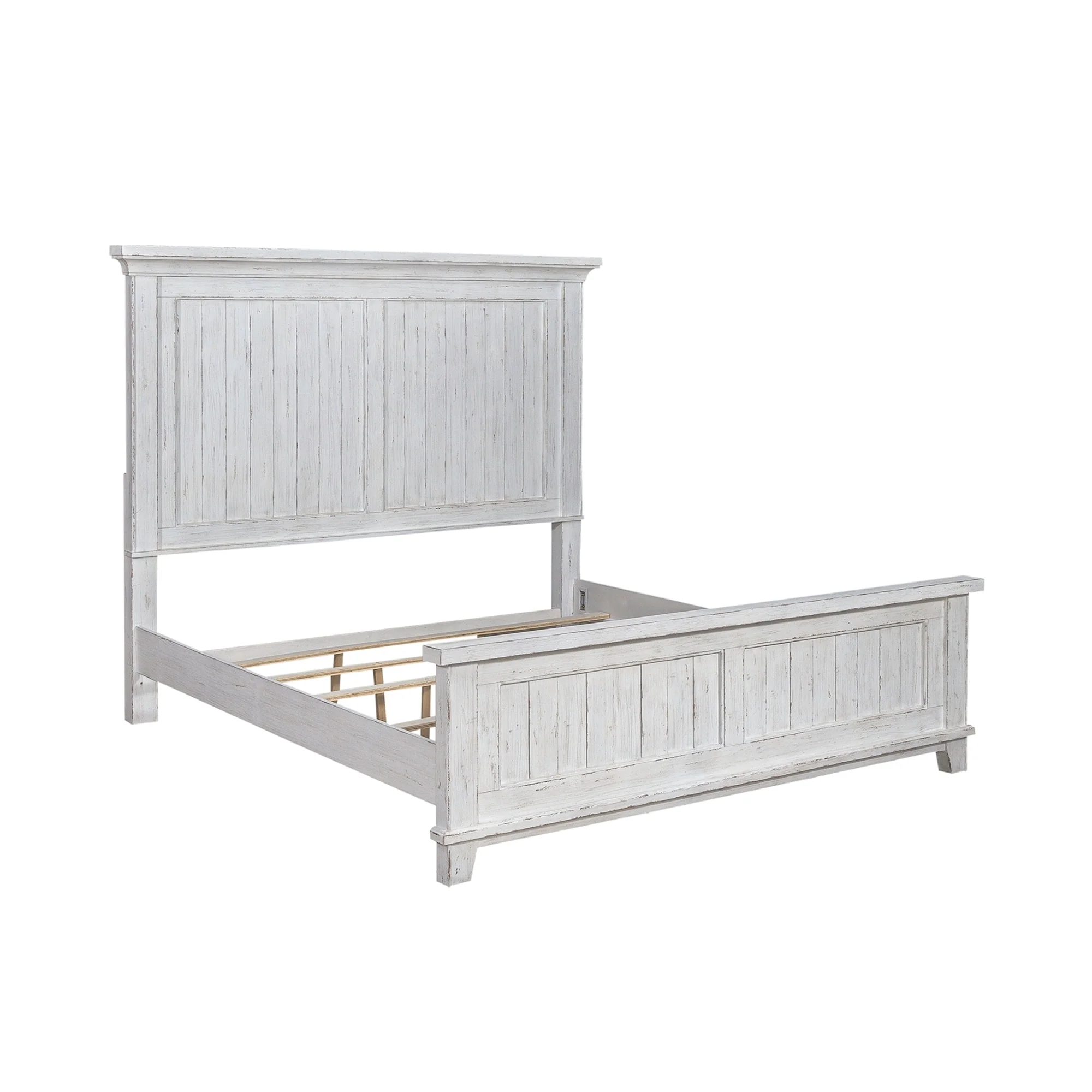 Liberty Furniture River Place Panel Bed, Dresser & Mirror, Chest, Night Stand - King, Queen
