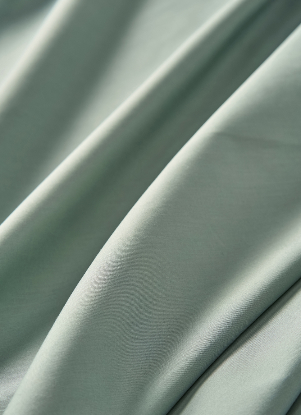 DRAP HOUSSE UNI EN PERCALE DE COTON VERT DE GRIS