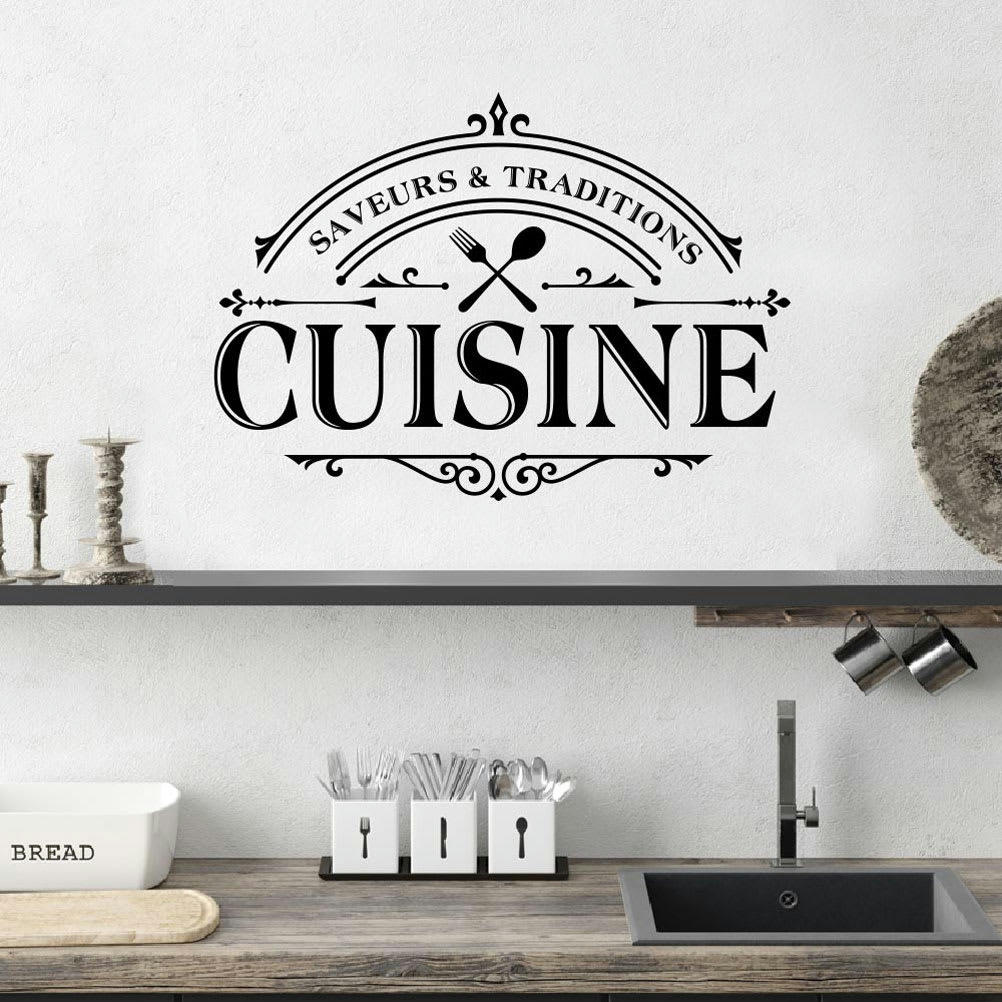 CUISINE - Autocollant mural cuisine 70x20