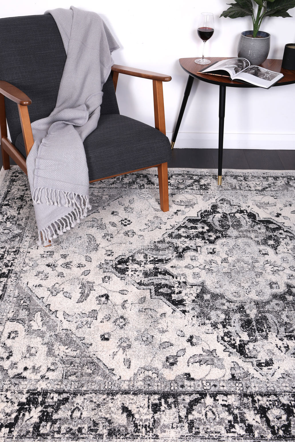 Exquisite Abundance Grey Rug