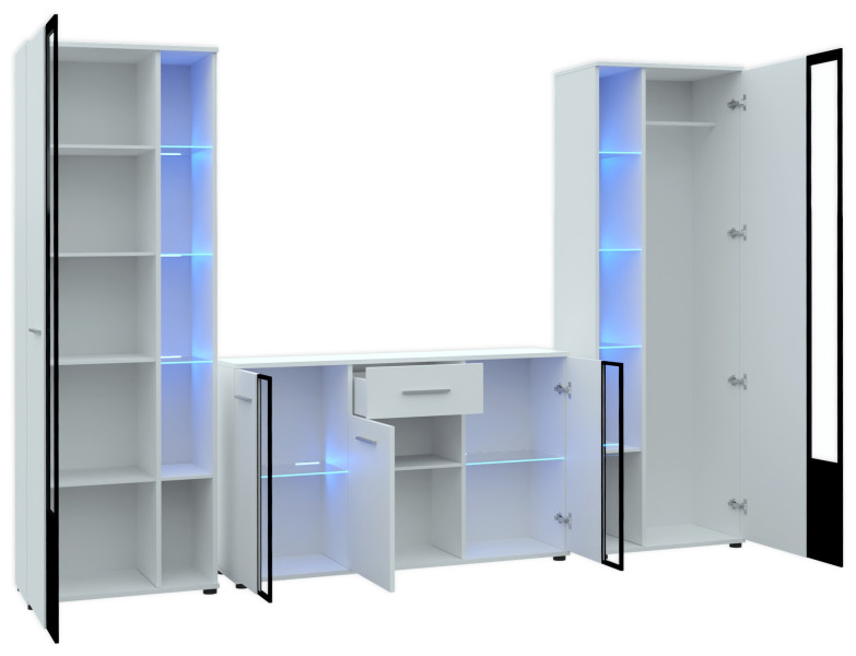 Meblościanka dąb sonoma CUBE XL