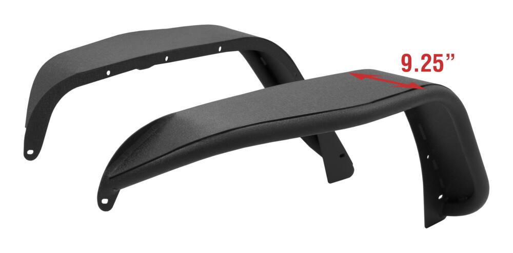 Aries Jeep Fender Flares, Textured Black