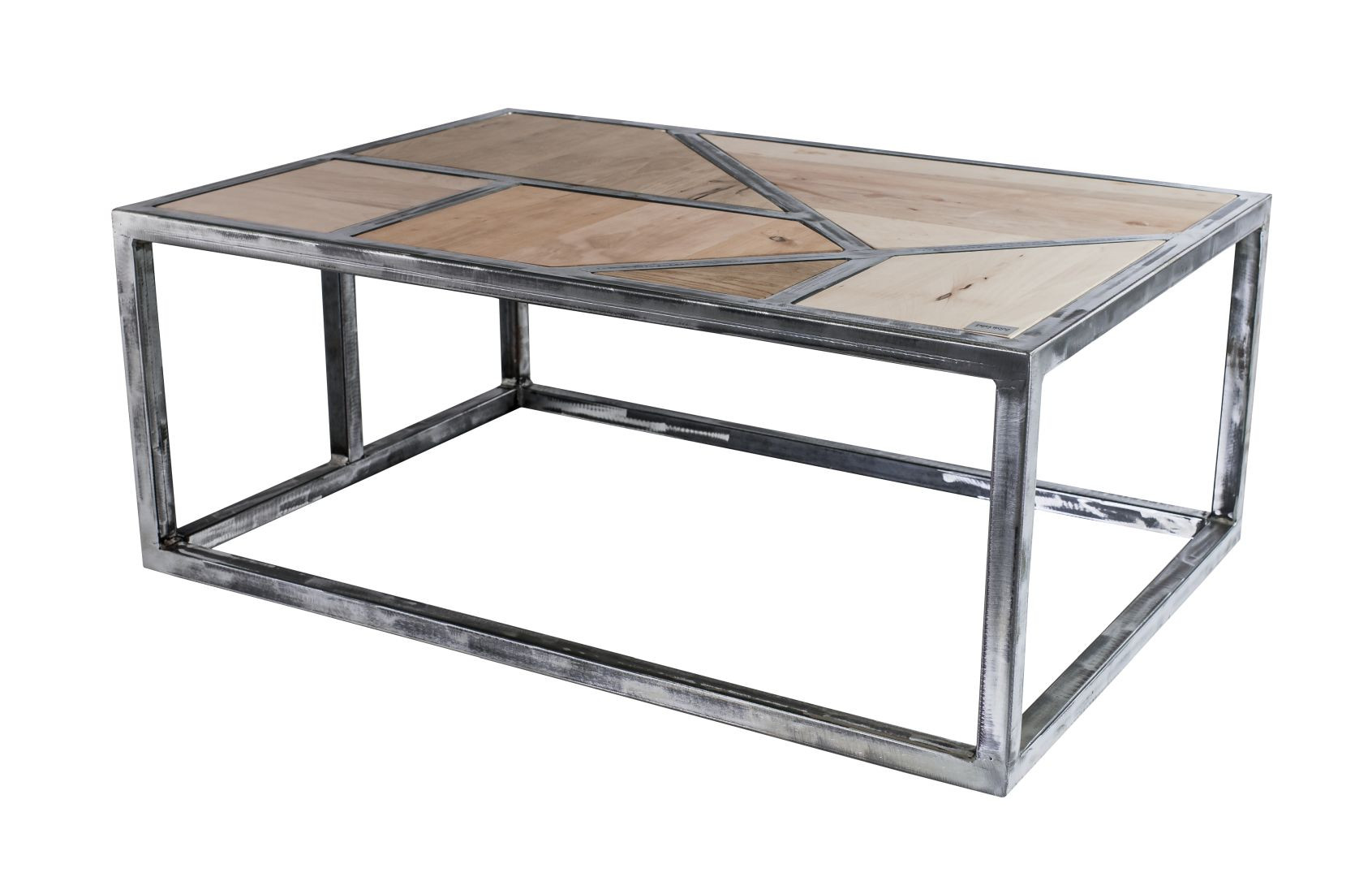 Emra Wood SKD-2 stolik kawowy drewno stal industrialna