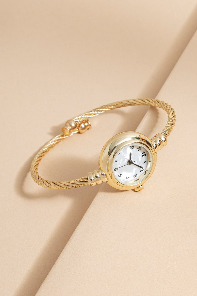 Brandie Wire Cuff Wristwatch