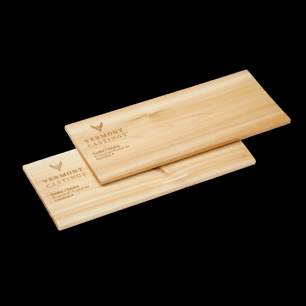 Vermont Castings 12-in FSC Cedar Wood Infusion Plank for BBQ Cooking & Serving, 2-pk