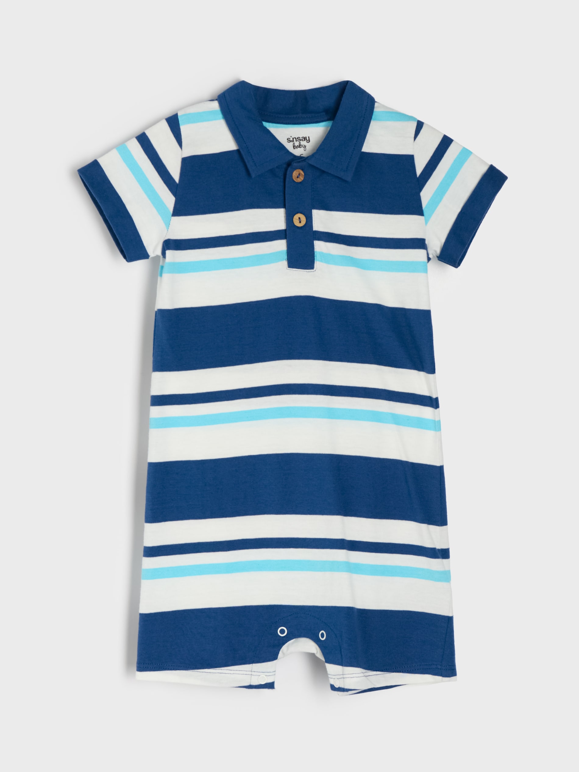 Bawełniany rampers polo w paski