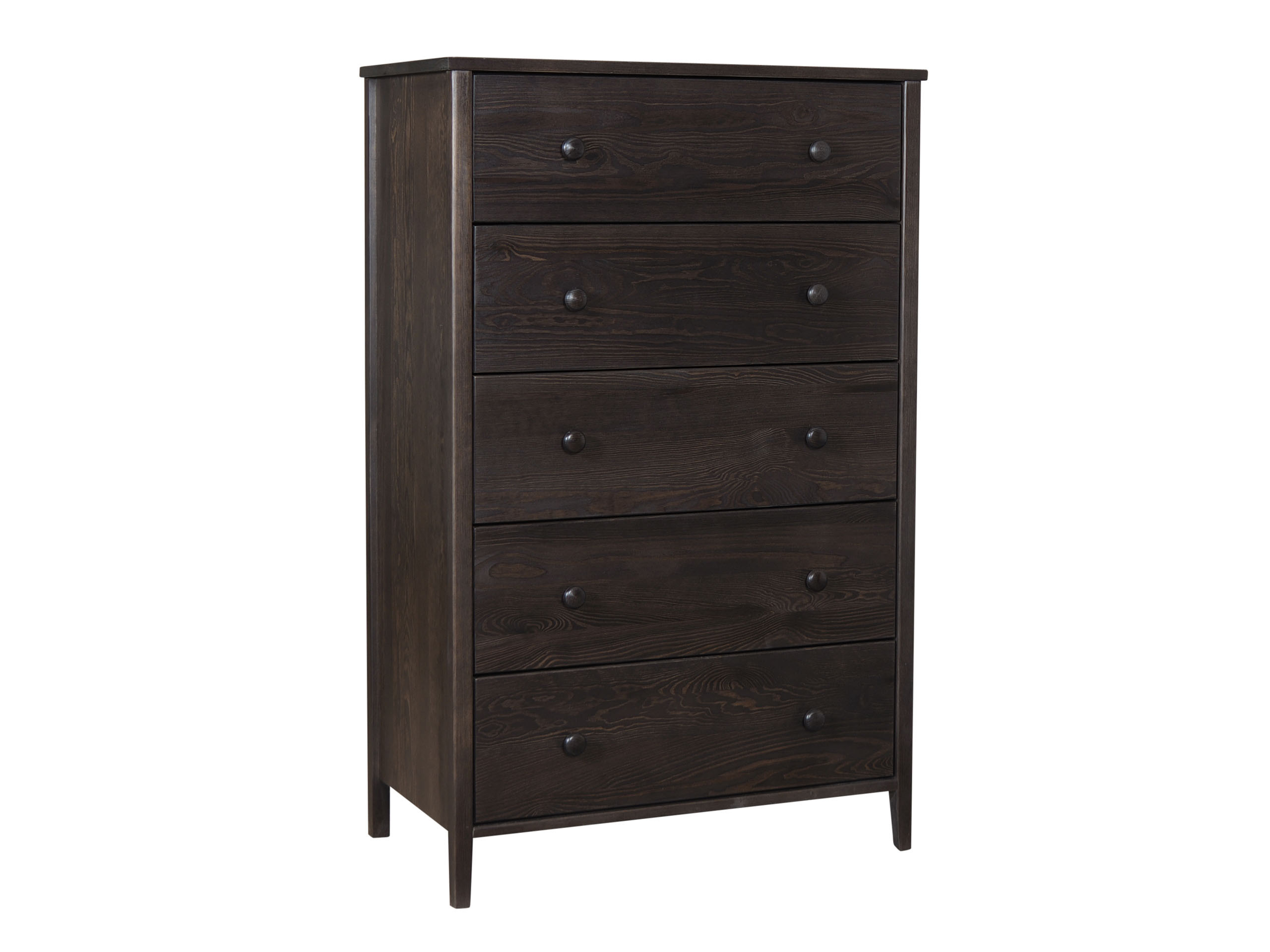 Komoda drewniana COLORADO III, 5 szuflad, kolor orzech