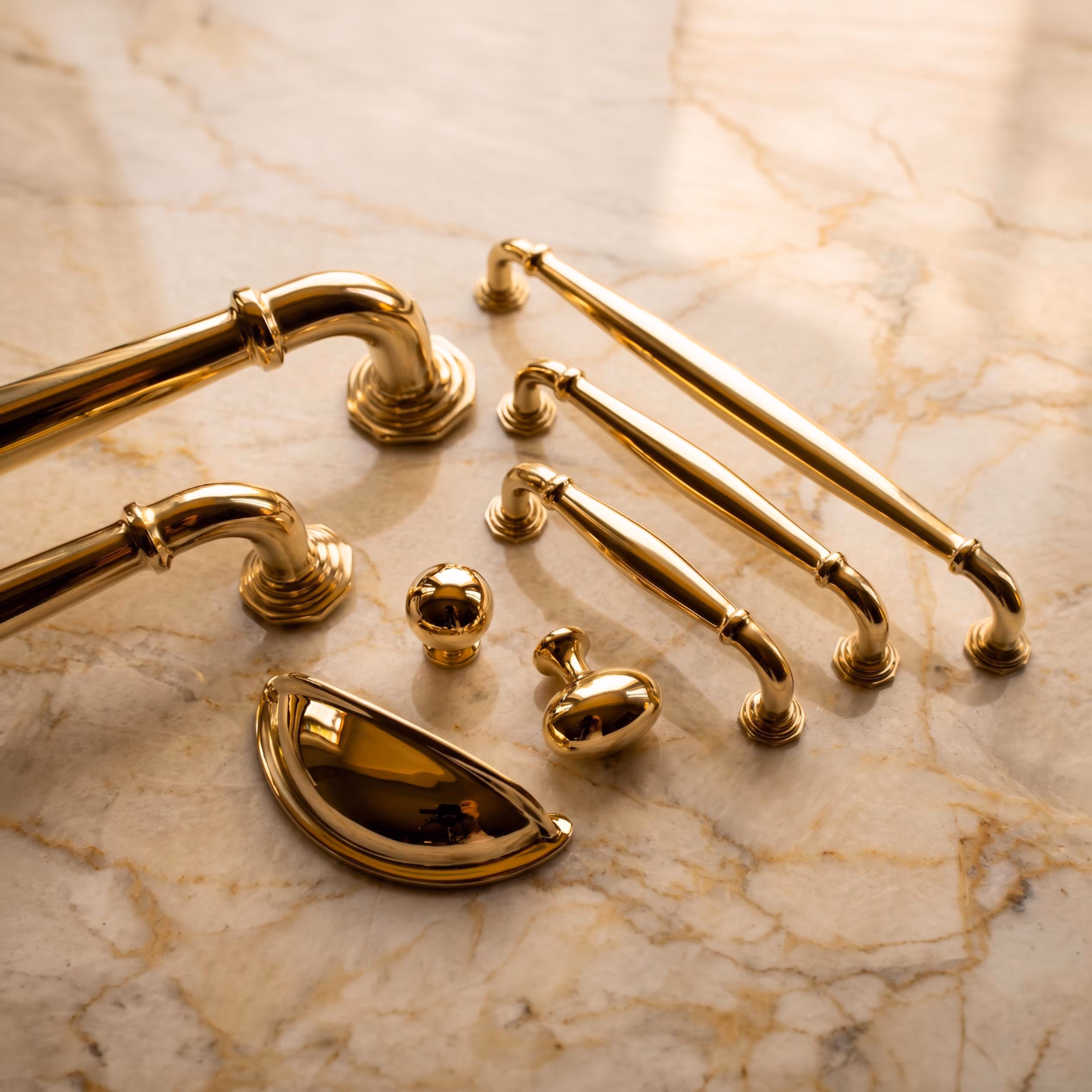 Unlacquered Brass Pulls and Knobs | Oxfordshire Pull | Hand Finished Solid Brass