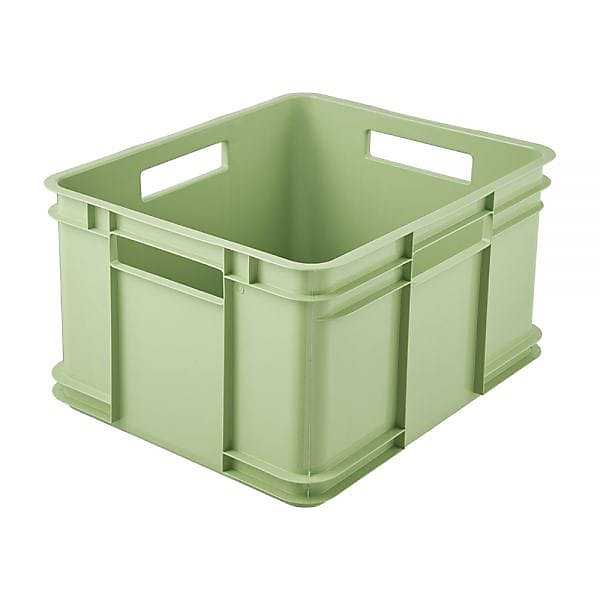 Caisse de Rangement Empilable en plastique recyclé 28 litres - Vert
