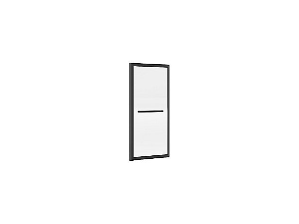 Pare baignoire coulissant noir mat avec porte serviette - 100x140 cm - WAIMEA