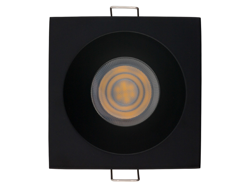 Oprawa wpuszczana w sufit Delta aluminiowa 8,5 cm czarna