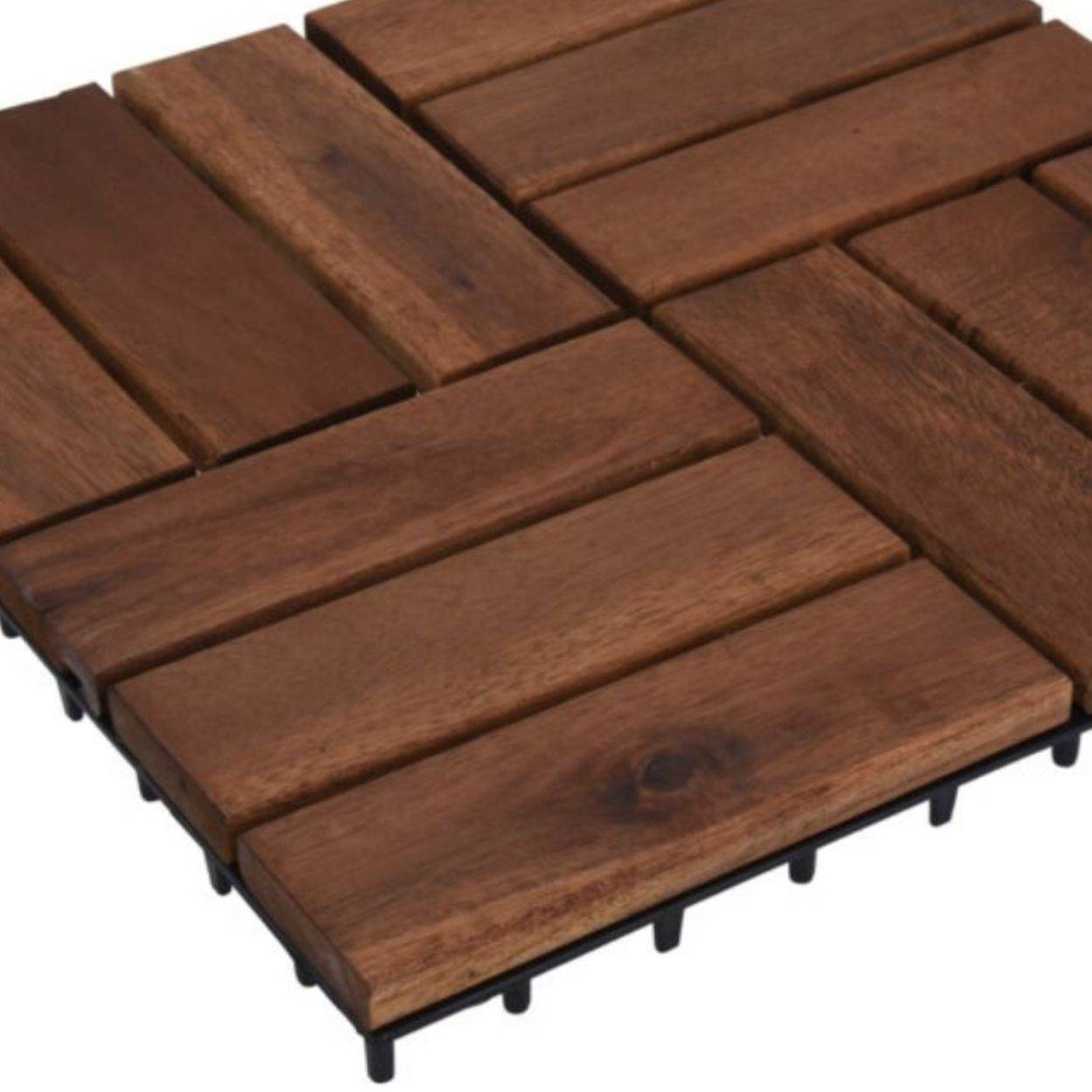 Płytki tarasowe z drewna akacjowego 30x30 cm kpl 4 szt.