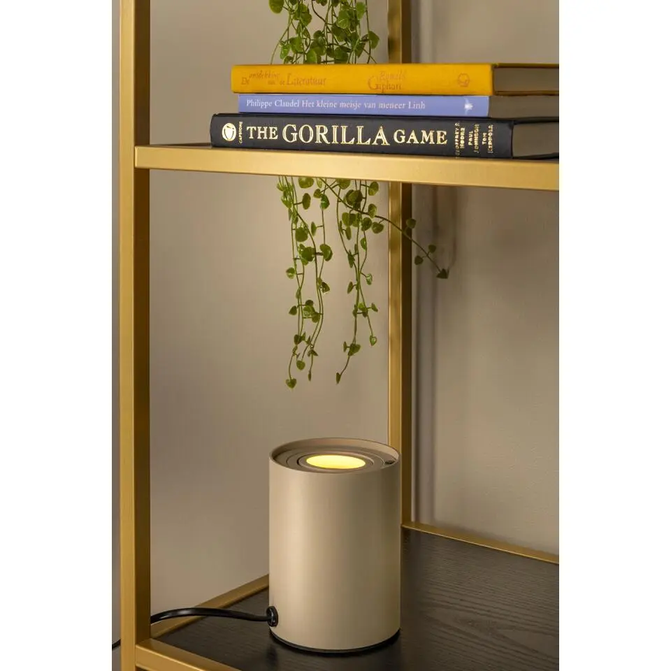 Lucide TUBE Tafellamp - Taupe