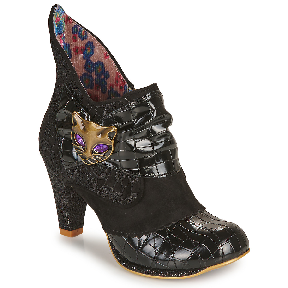 Irregular Choice - MIAOW - Grey / Black / Pink
