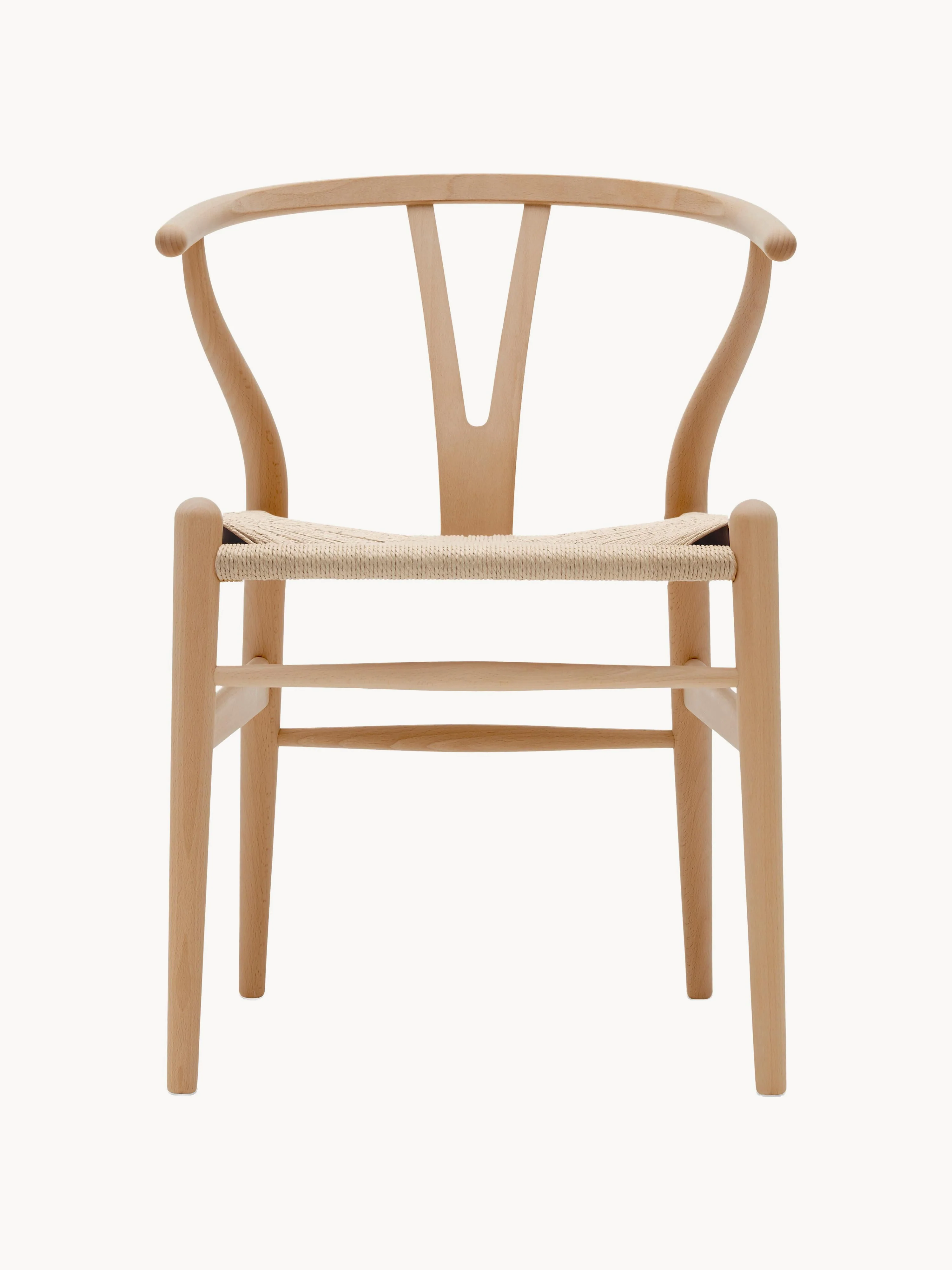 Holzstuhl CH24 Wishbone mit handgeflochtener Sitzfläche