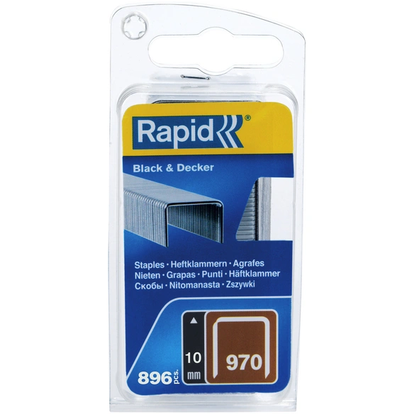 Tackerklammern, 10 mm, Heftklammer Typ 970, 900 St., in Blisterverpackung