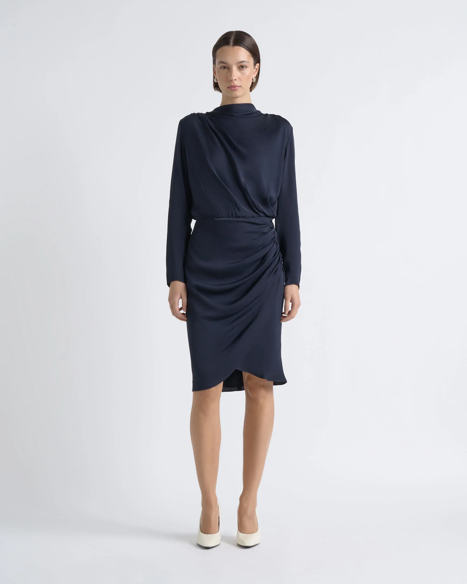 Drape Midi Dress