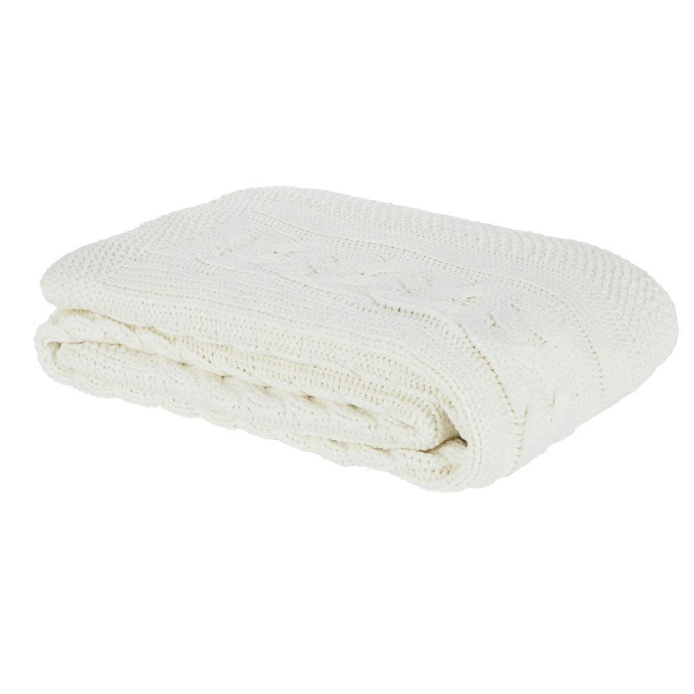 GINETTE - Plaid écru 160x210