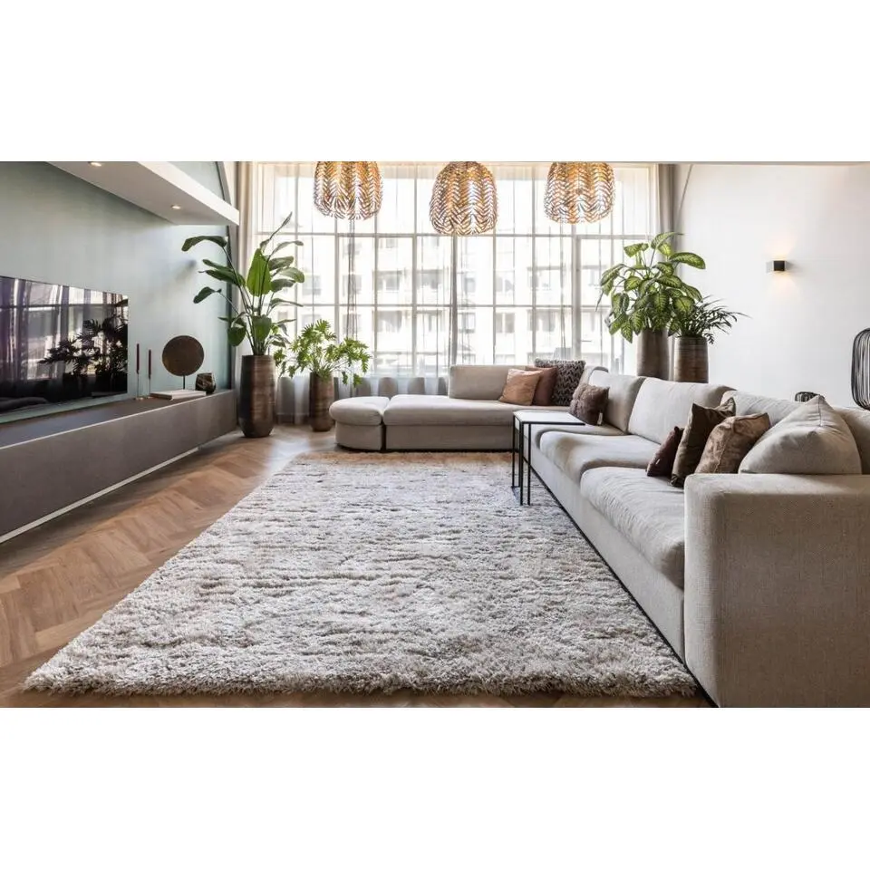 Interieur05 Hoogpolig vloerkleed Fender wit/creme - 290 x 200 cm