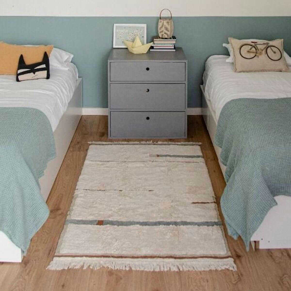 ECO-CITY - Tapis lavable lanes 140x200 bleu