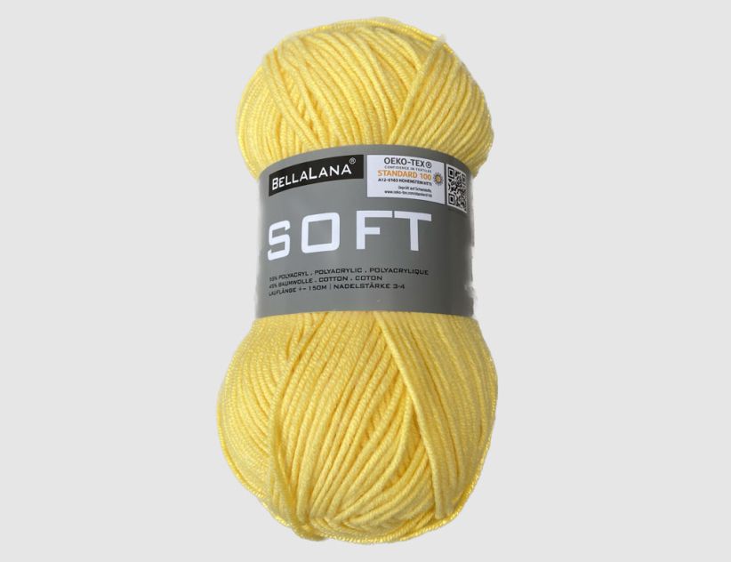 Strickgarn BellaLana Soft Gelb