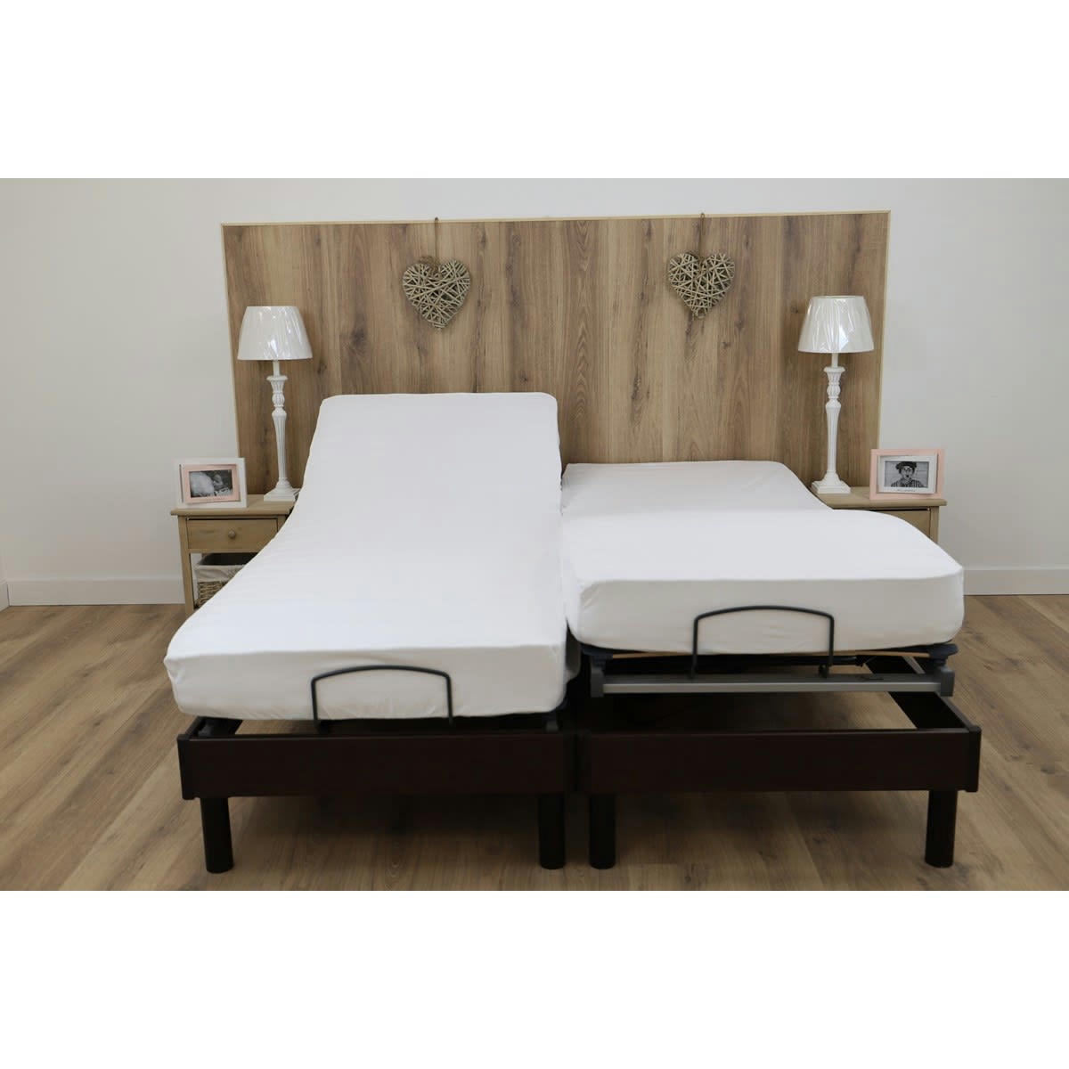 DOUBLE SILENCE - Alèse protège matelas lit double en polyuréthane blanc 70x190 cm