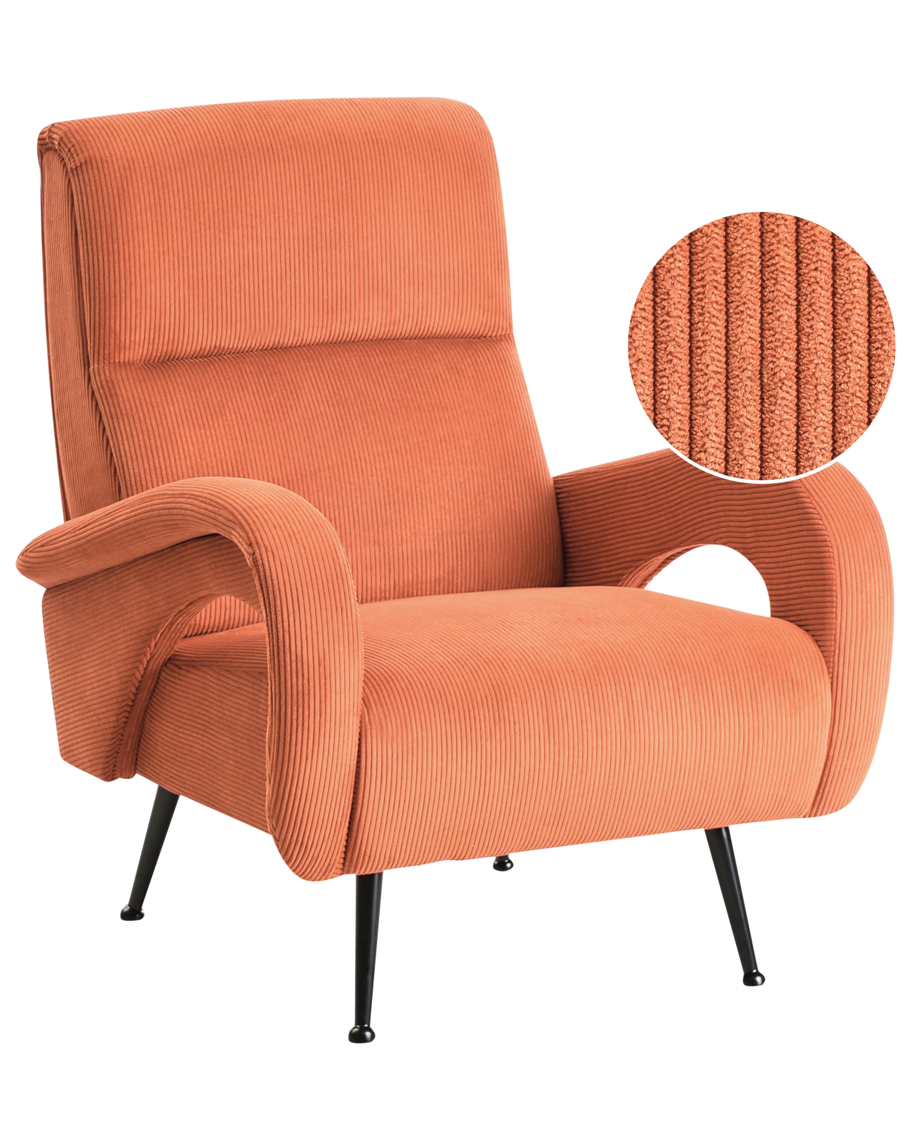 Armchair SVALOV Corduroy Orange