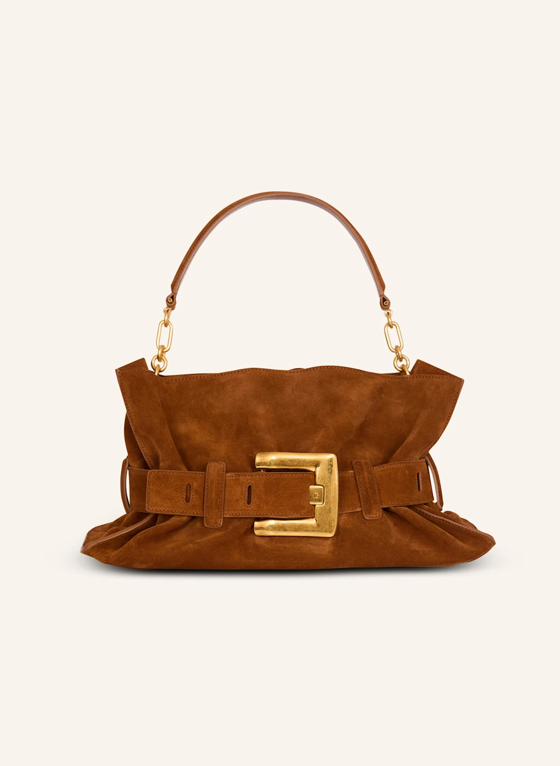 BALMAIN Mittelgroße Tasche Anthem aus Wildleder
