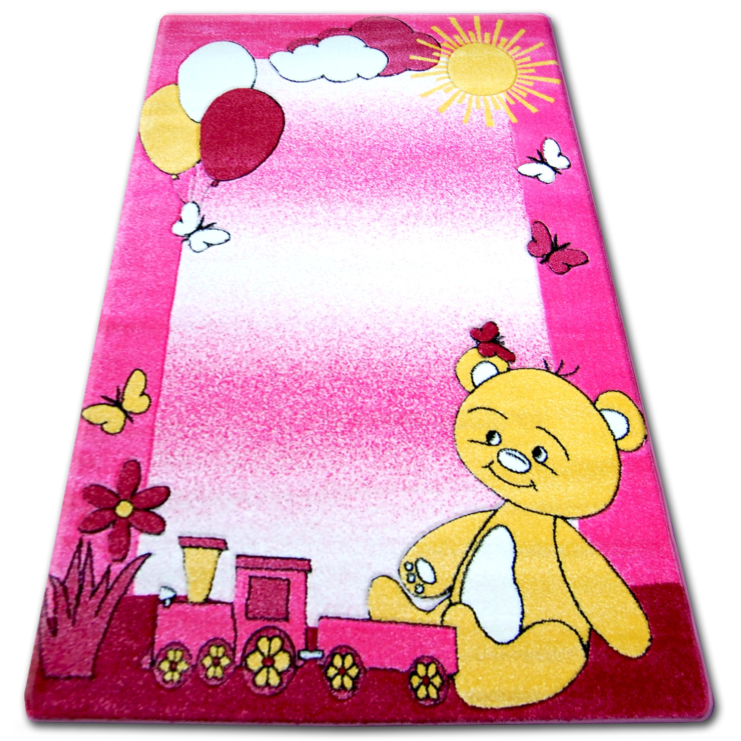 Dywan dziecięcy HAPPY C210 różowy Miś 240x330 cm