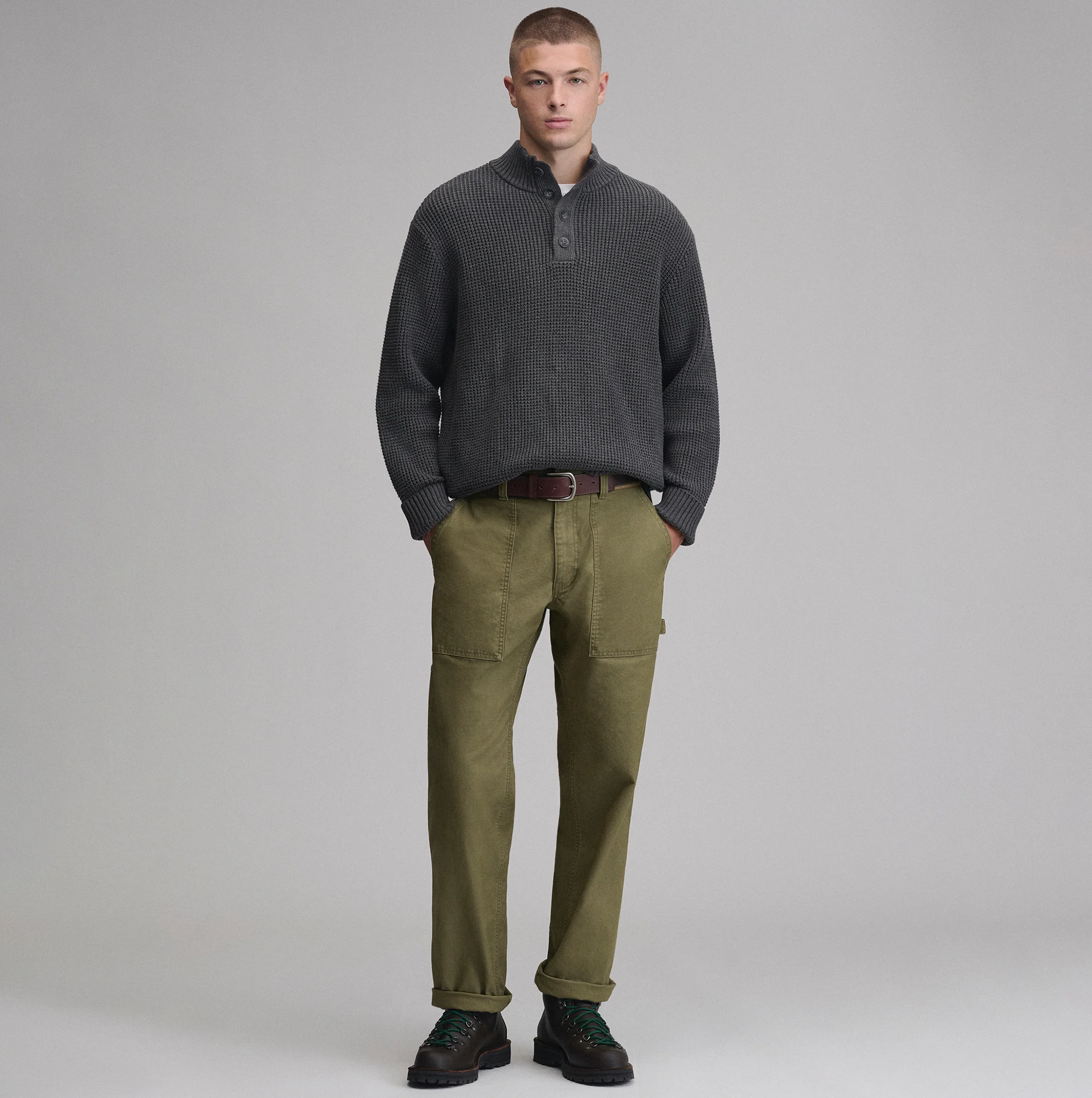 Men's Signature Button-Up Sweater