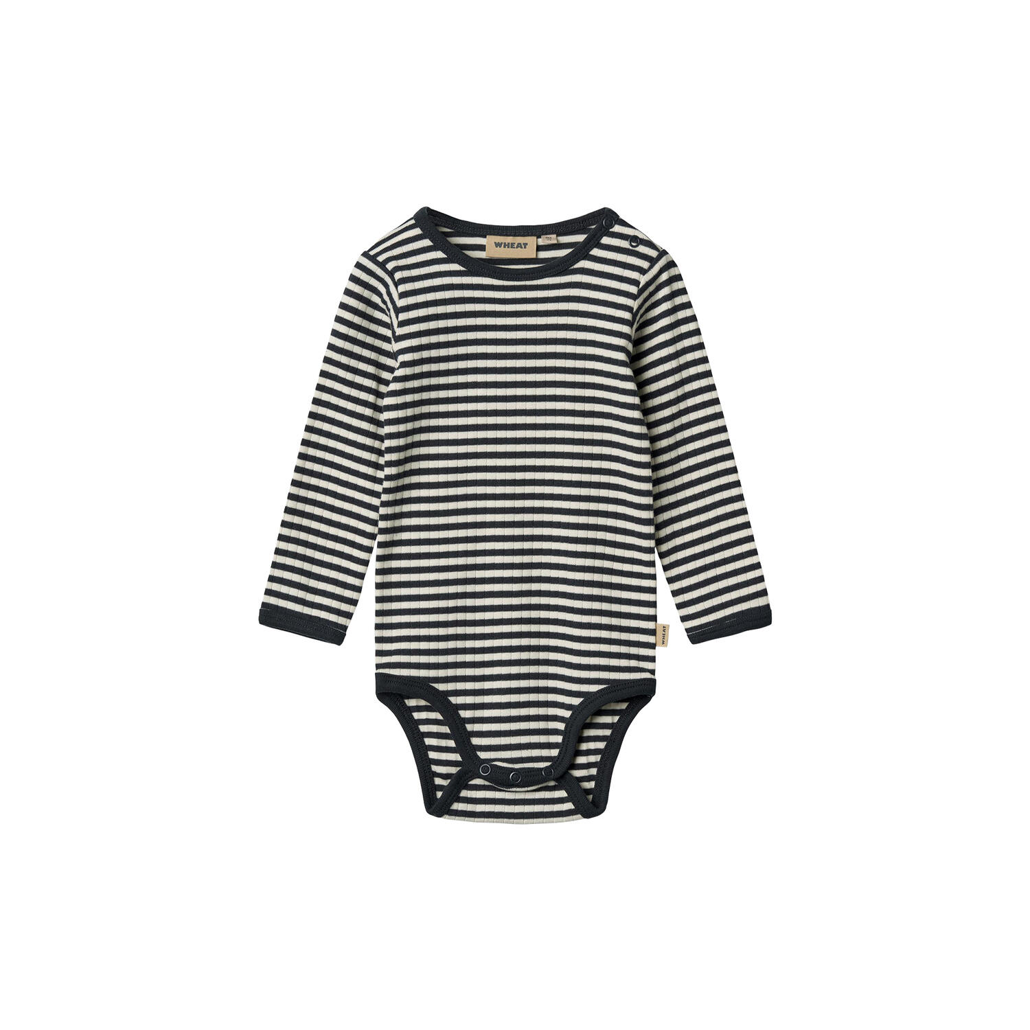 Body L/S Berti, navy rib stripe
