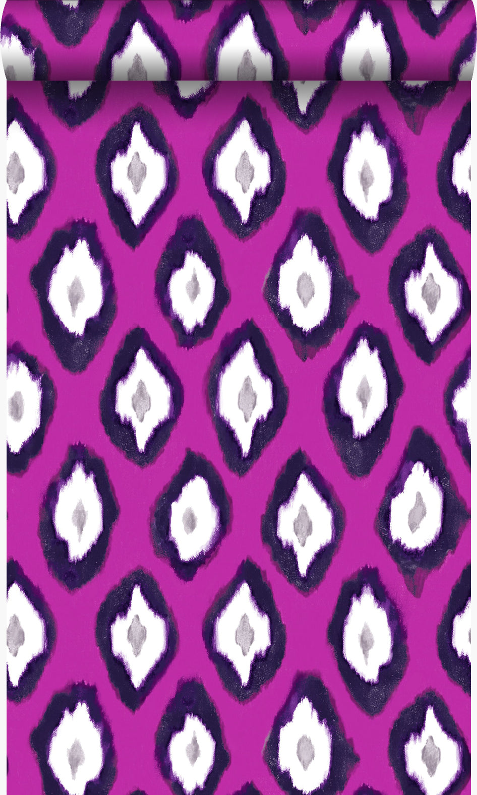 Origin Wallcoverings behang ikat motief roze - 53 cm x 10.05 m - 346918