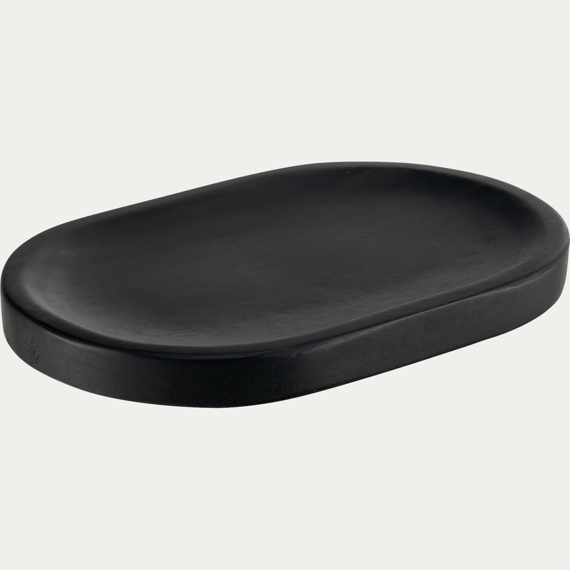 LAGUR - Plateau déco en bois de manguier 30x20cm - noir