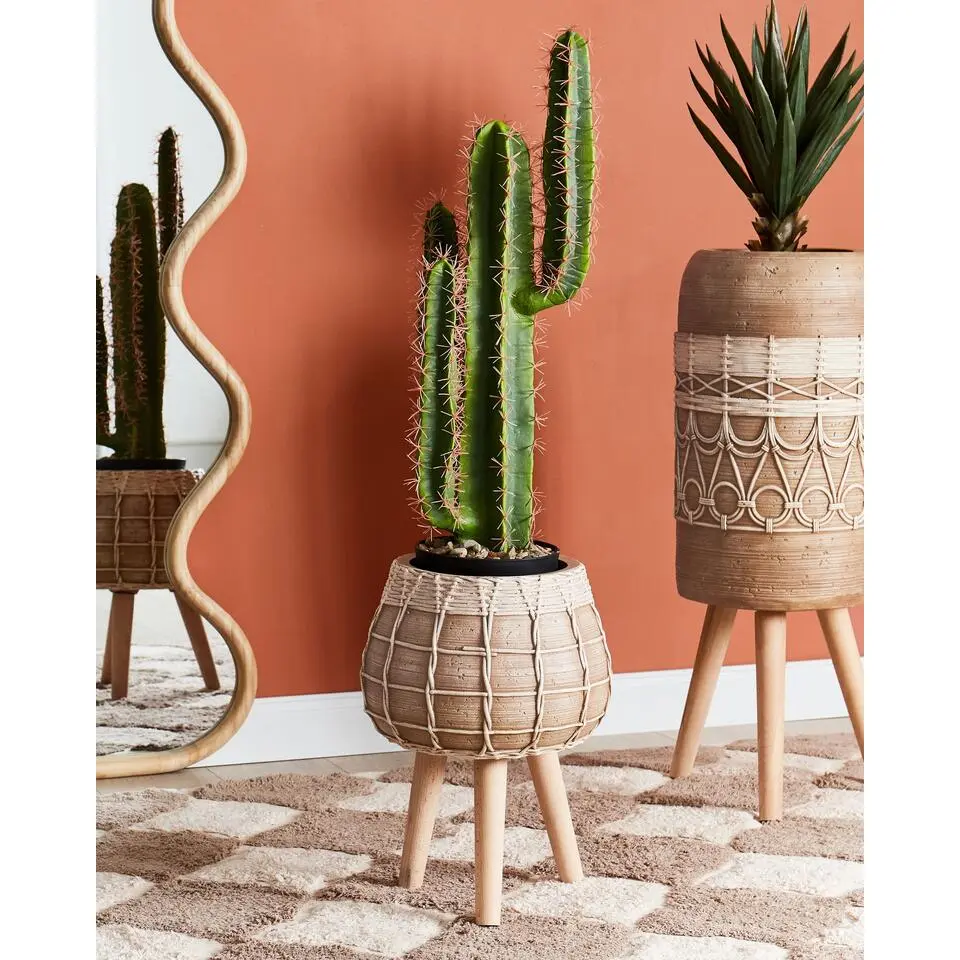 DARMERA - Bloempot - Lichtbruin - 30 x 30 x 23 cm - Magnesiumoxide