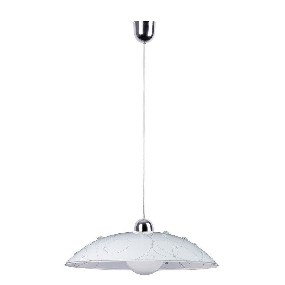 Lampa wisząca biały wzorzysty Jolly 1xE27x60W wym: 90x40x40 cm Rabalux