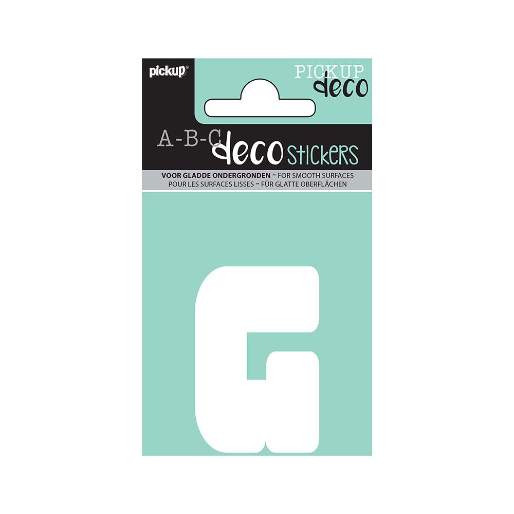BOKSTAVER PICKUP G ABC DECO ANNA 60 MM G HVIT