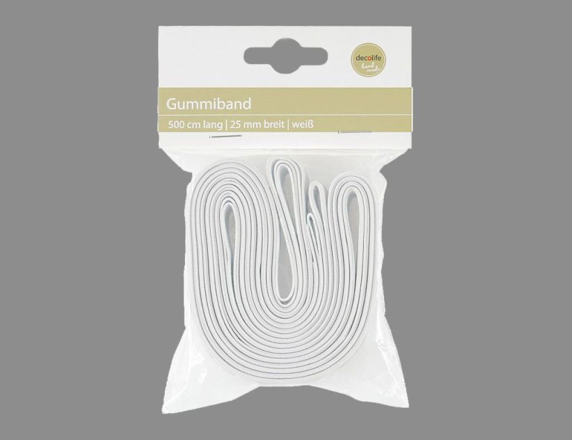Gummiband weiß