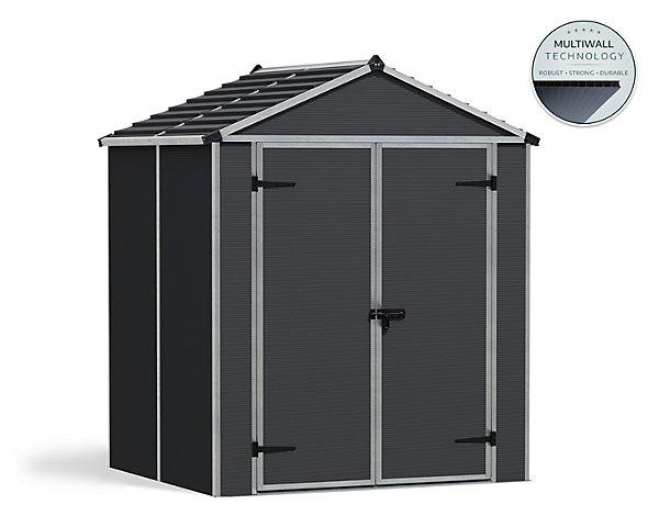 Abri de jardin Rubicon Canopia 152x175 cm Aluminium et Polycarbonate