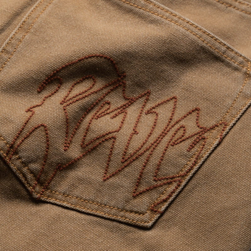 Revenge Cross Canvas Pant - Washed Brown