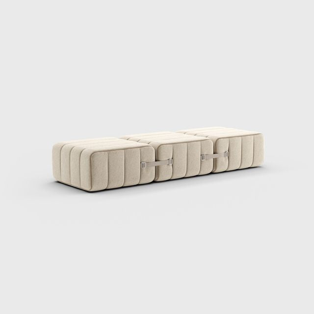 Curt-Set 3 - e.g. Flexibele bank - Jet - 9110 (Grijs   Beige)