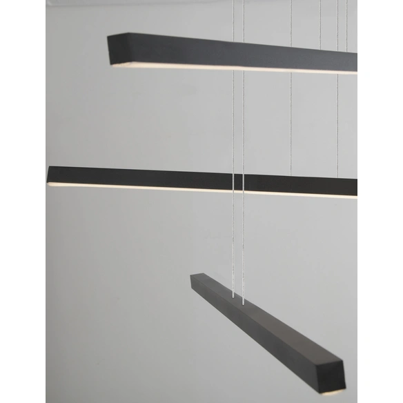 Pendelleuchte » Lior «, LED, 41 W, Höhe: 180 cm, schwarz